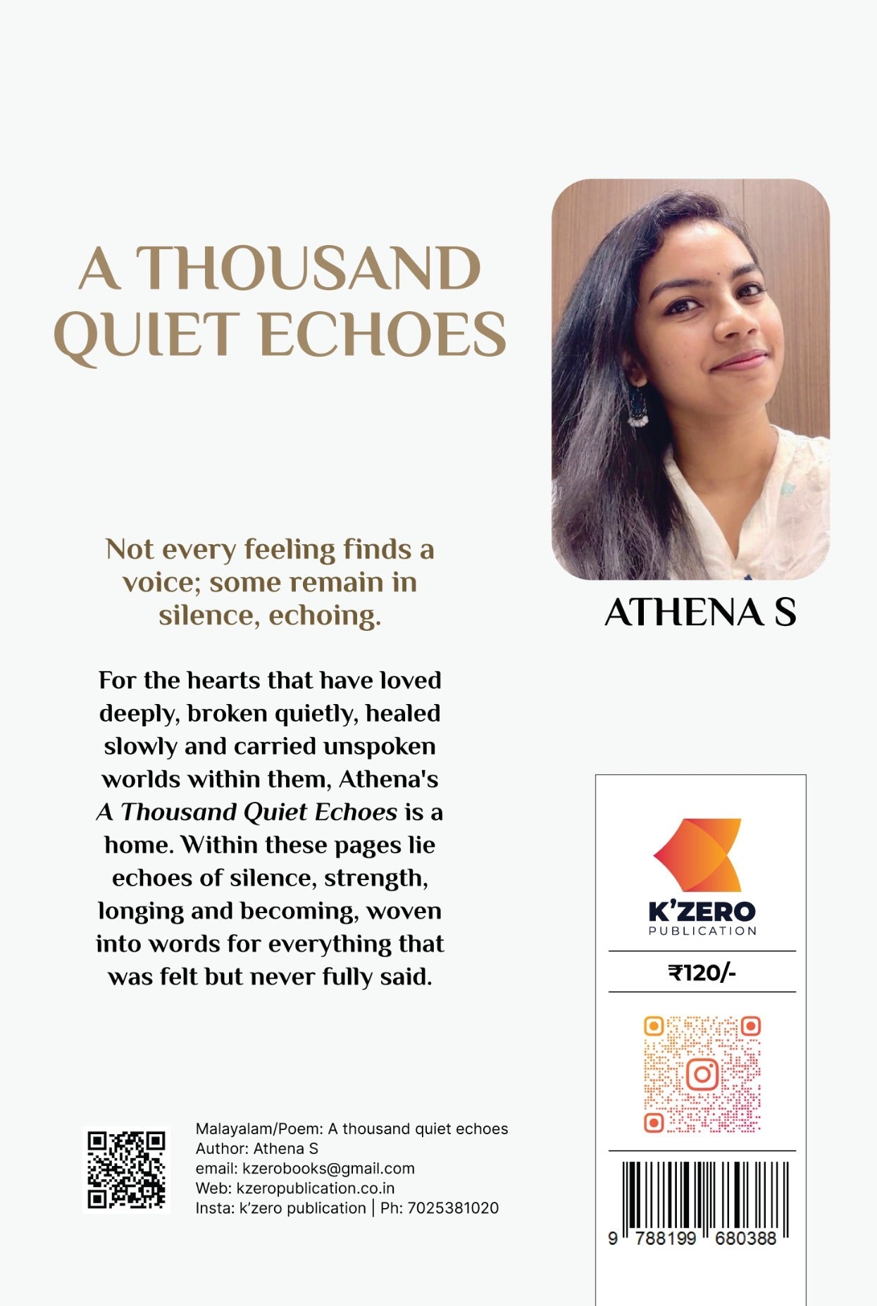 A THOUSAND QUIET ECHOES WRITTEN BY ATHENA S